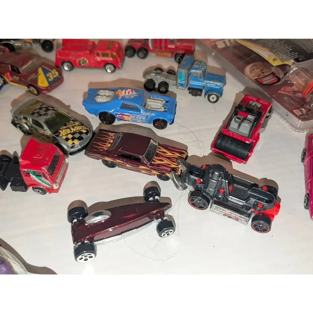 Mixed Lot 25 Vintage Diecast Cars Matchbox Hot wheel Vehicles New Tony Stewart
